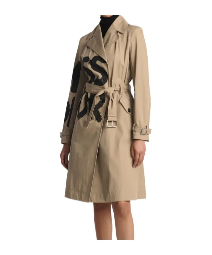 Double-Breasted Belted Coat