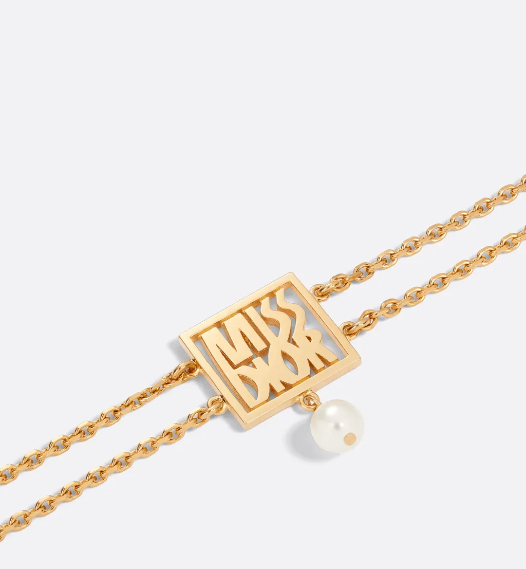 Logo Plaque Chained Bracelet