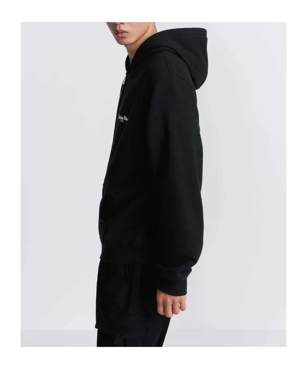 Couture Zipped Hooded Sweatshirt, Relaxed Fit