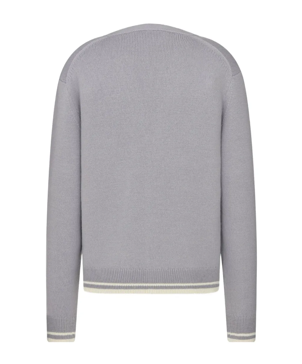 Logo Embroidered Button-Up Cardigan