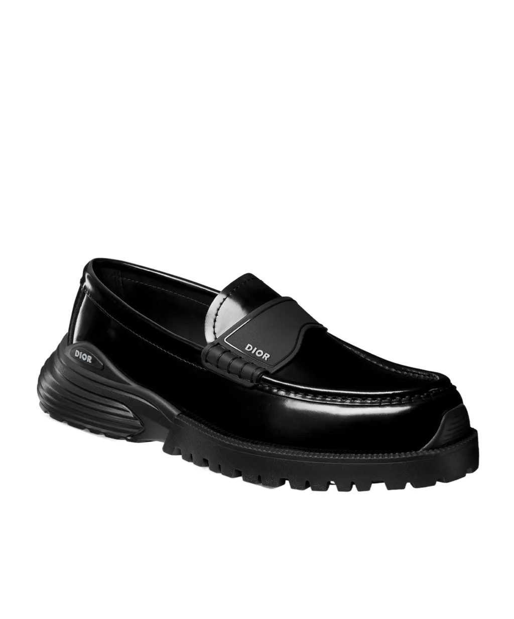 Logo Debossed Slip-On Loafers