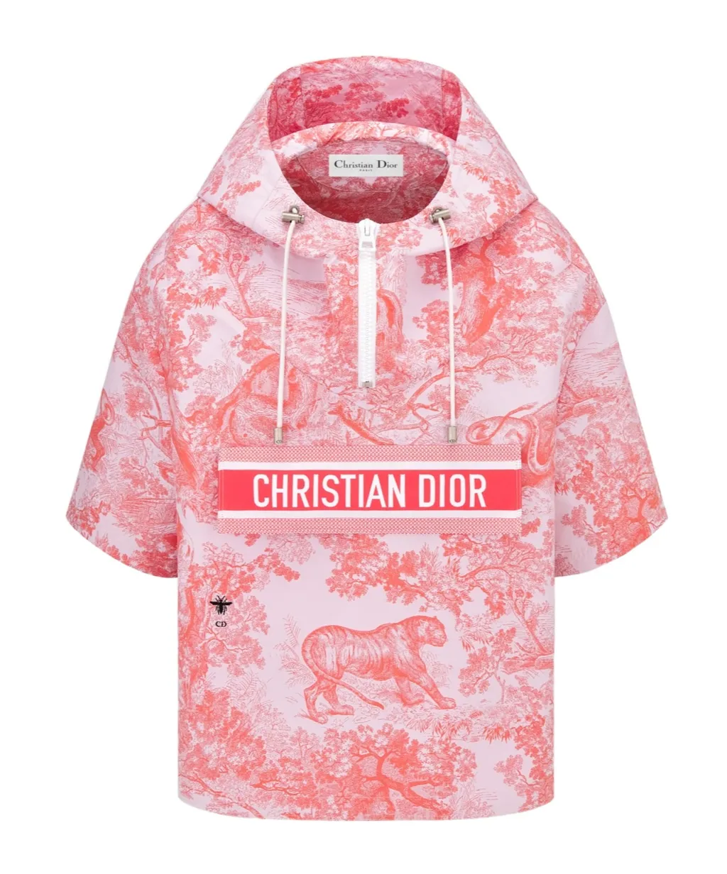 Dioriviera Short-Sleeved Hooded Short Anorak
