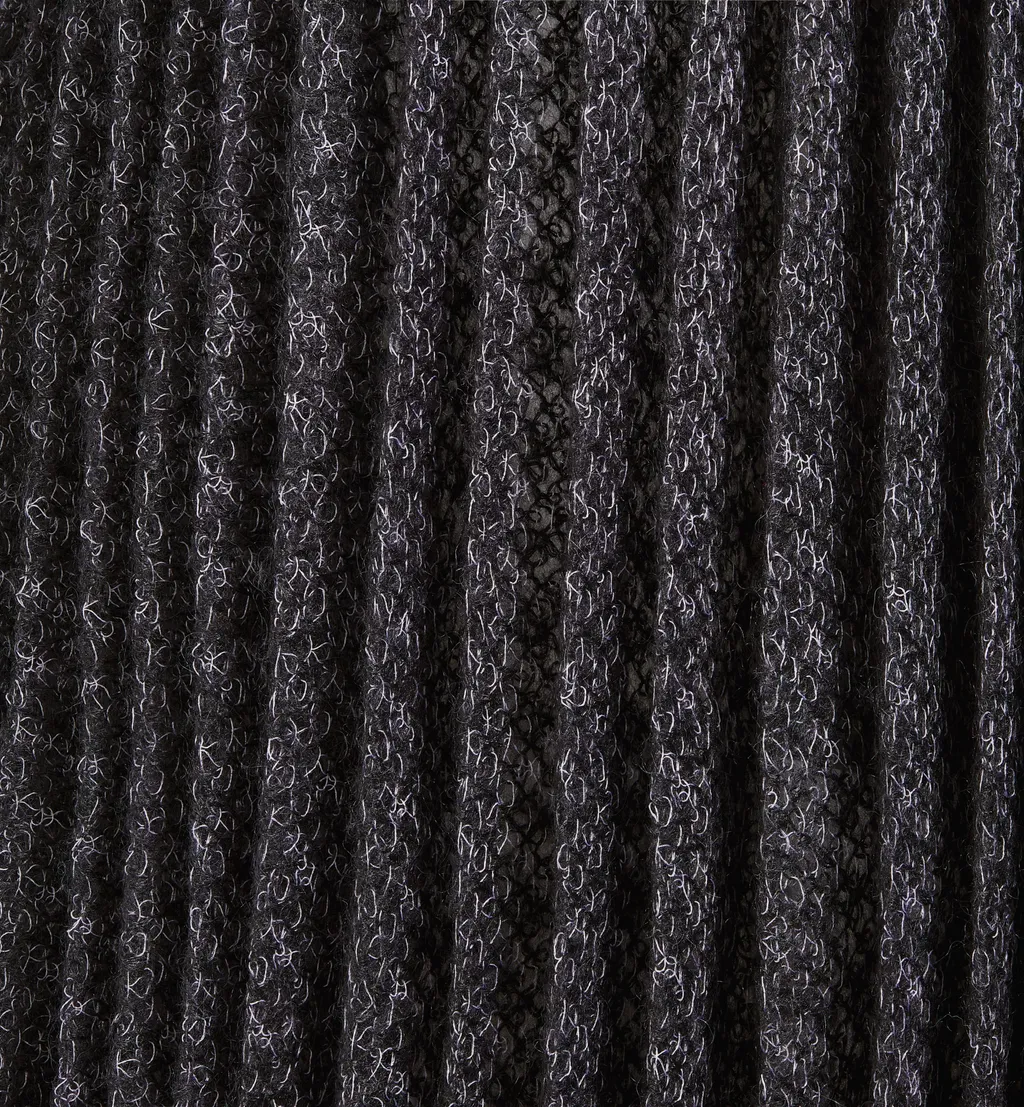 Pleated Mid-Length Skirt