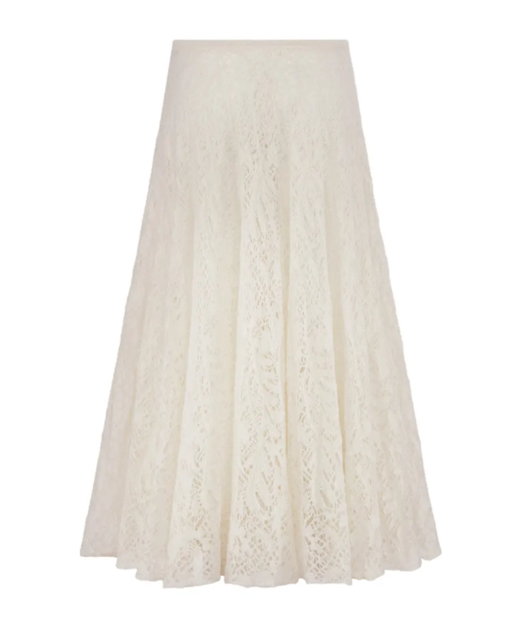 Flared Mid-Length Skirt