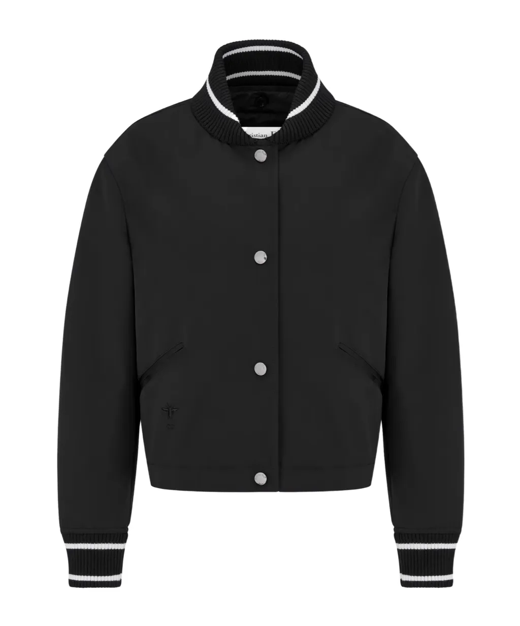 Bomber Jacket With Removable Macrocannage Vest