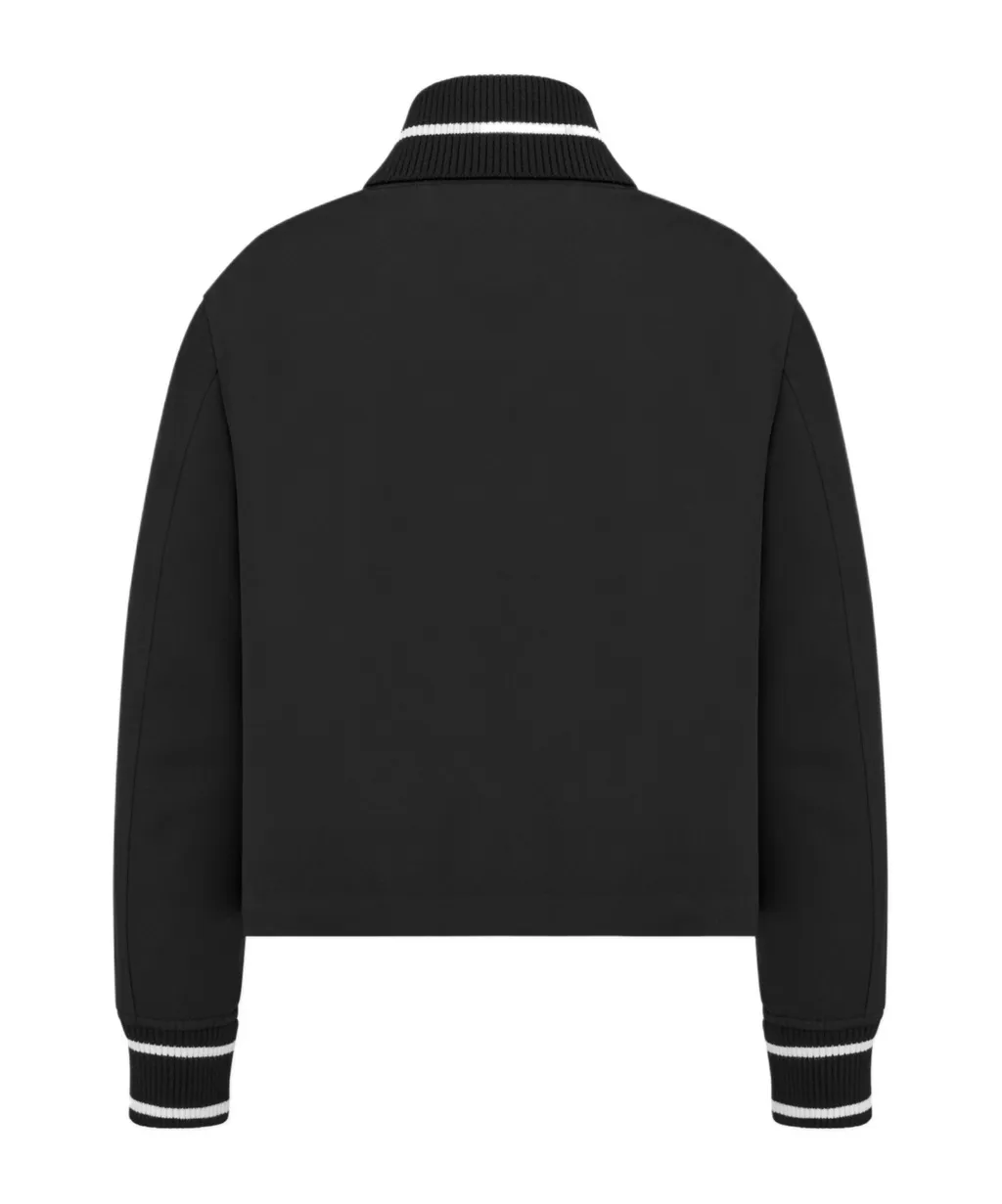 Bomber Jacket With Removable Macrocannage Vest
