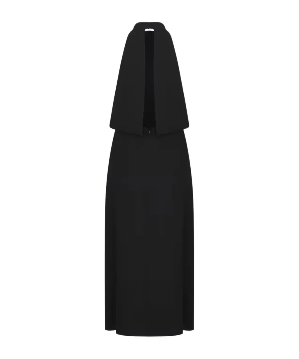 Open-Back, Mid-Length Dress