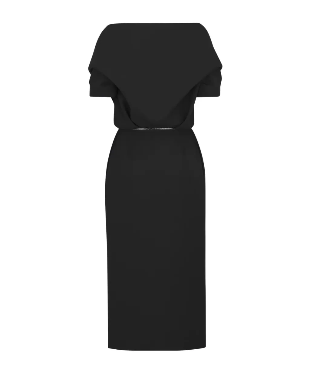 Wraparound Mid-Length Dress