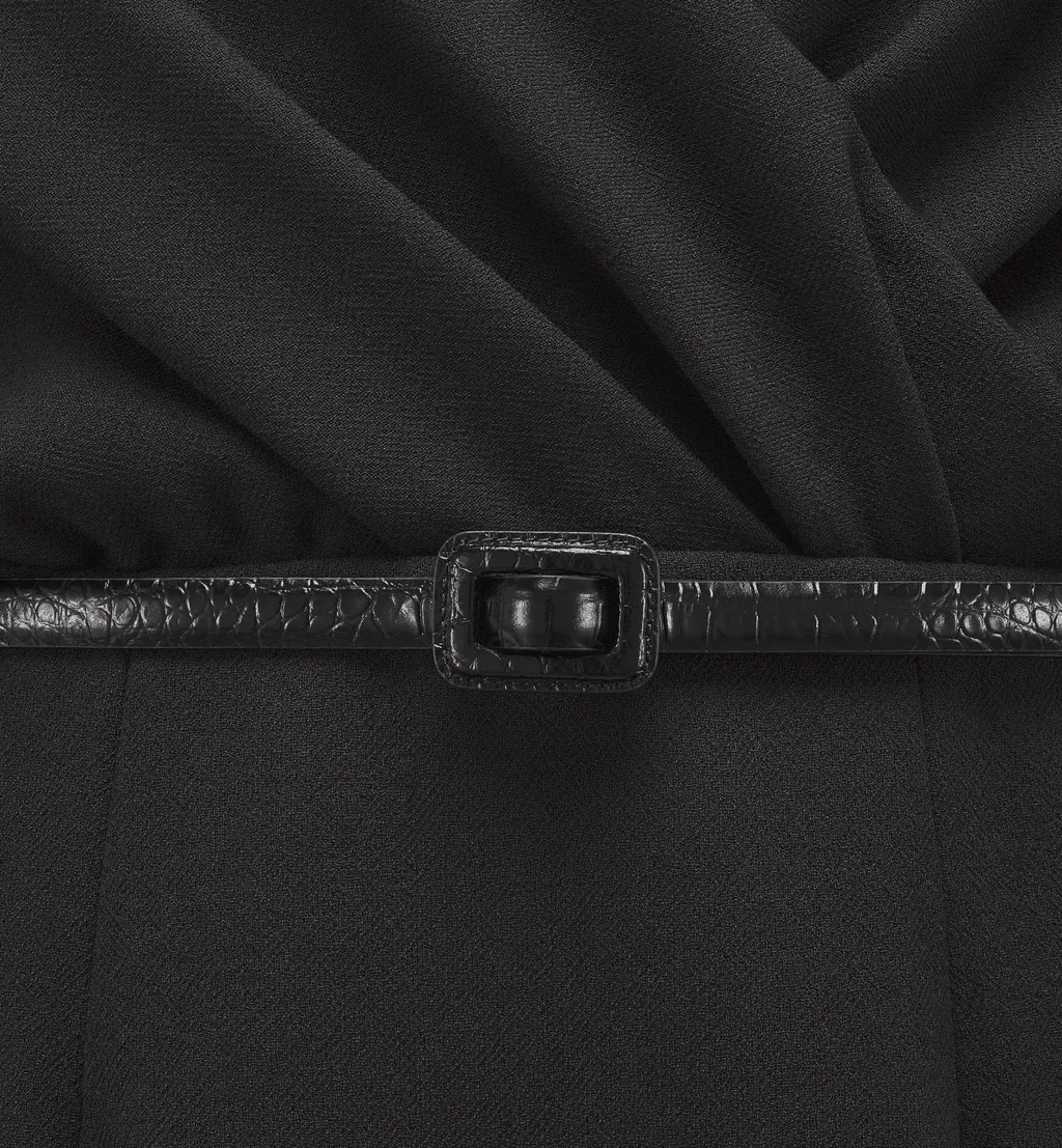 Wraparound Mid-Length Dress