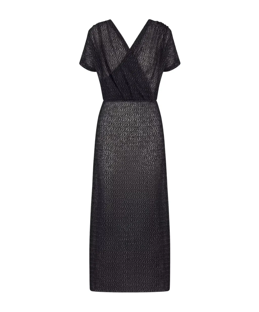 Wraparound Mid-Length Dress