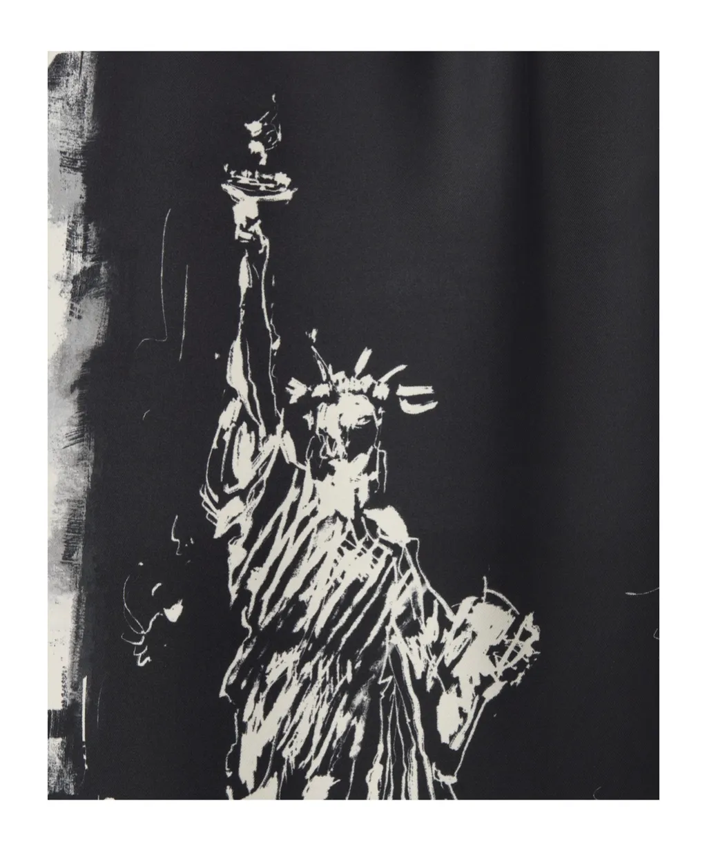 Flared Mid-Length Skirt