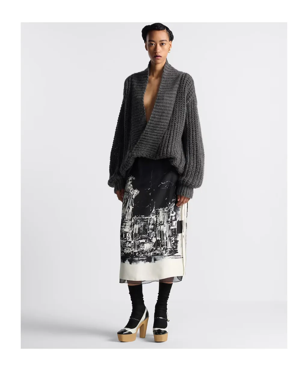Flared Mid-Length Skirt