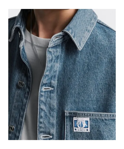 Buttoned Denim Overshirt
