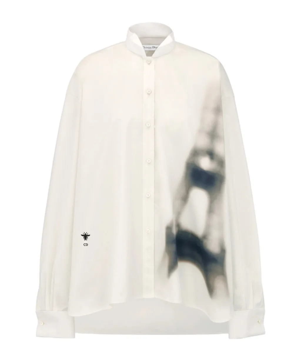 Blouse With Wing Collar