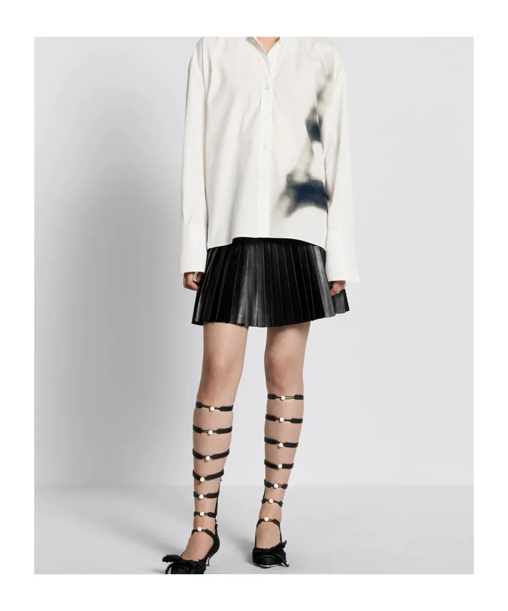 Blouse With Wing Collar