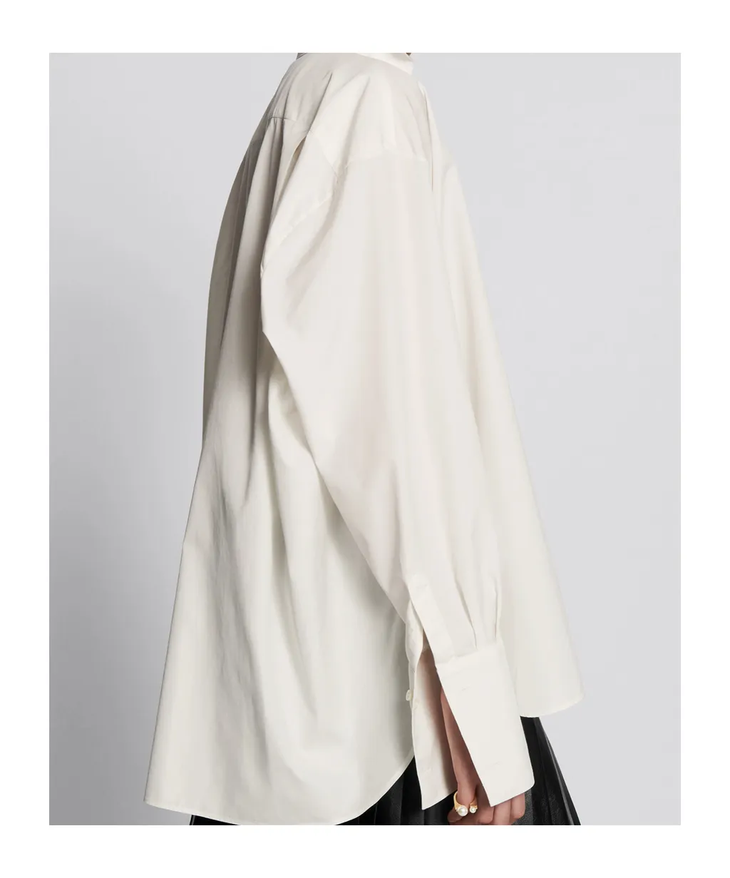Blouse With Wing Collar