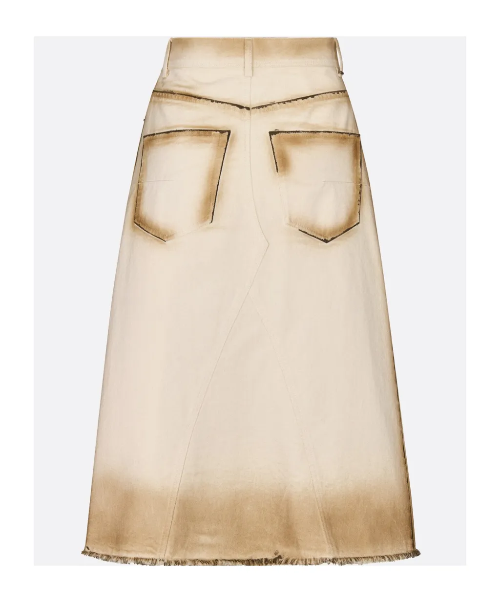 Flared Mid-Length Skirt
