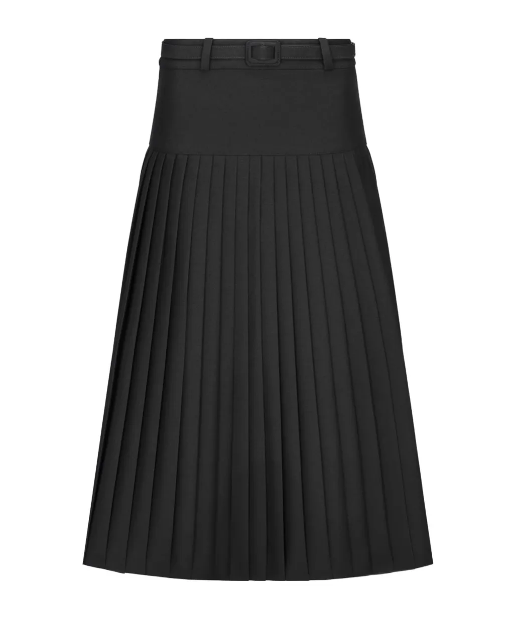 Flared Mid-Length Skirt