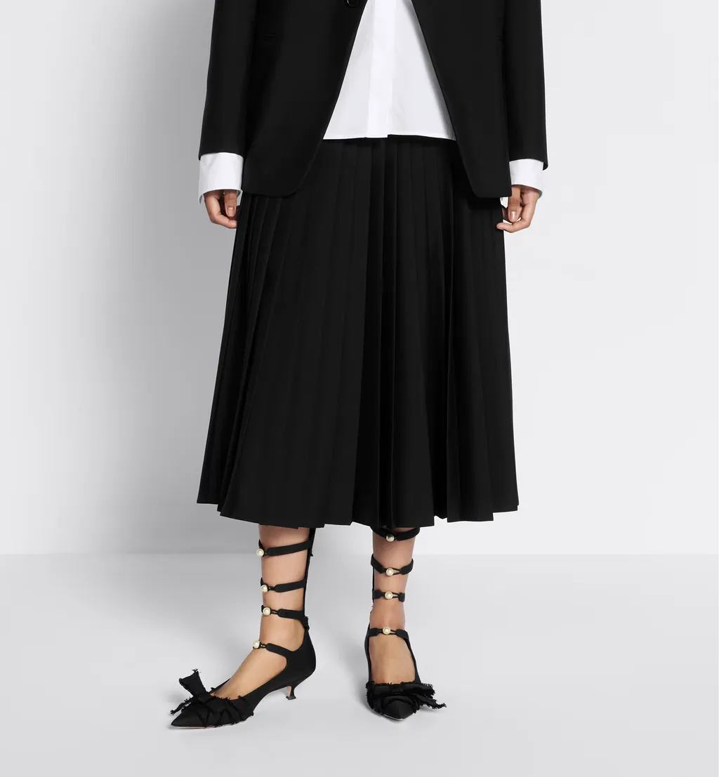 Flared Mid-Length Skirt