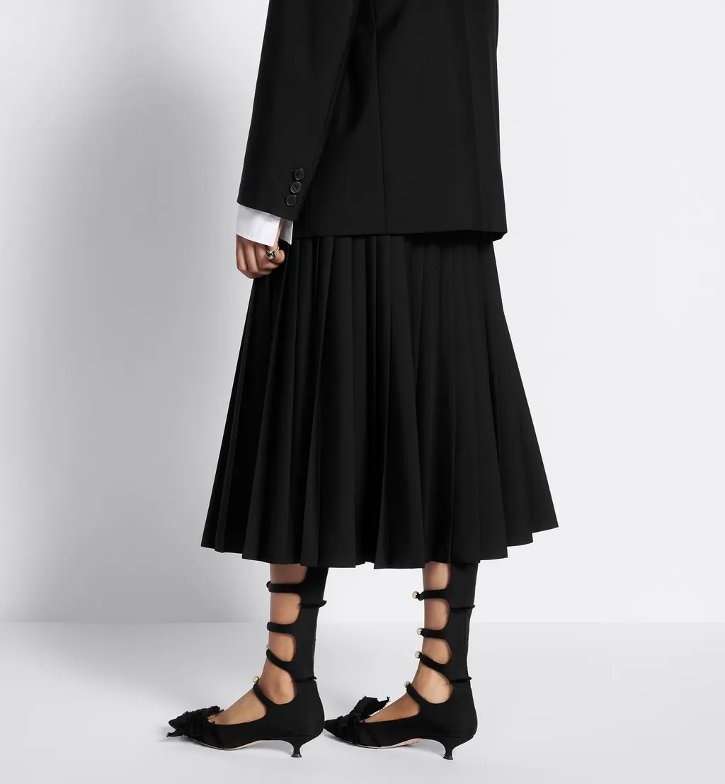Flared Mid-Length Skirt