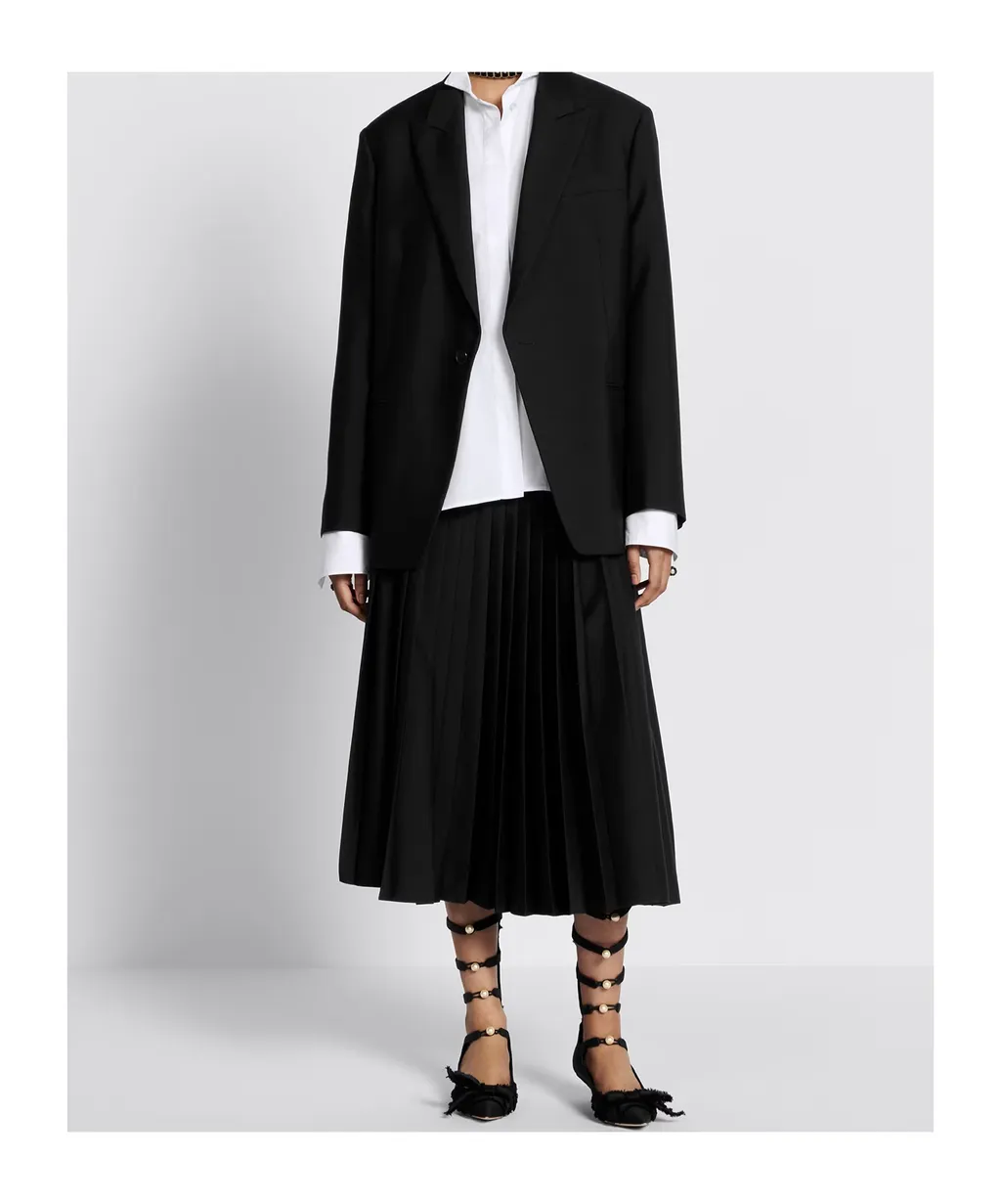 Flared Mid-Length Skirt