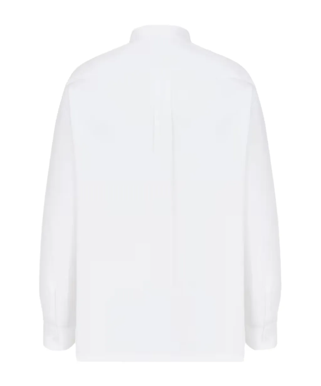 Christian Dior Couture Embroidered Poplin Shirt
