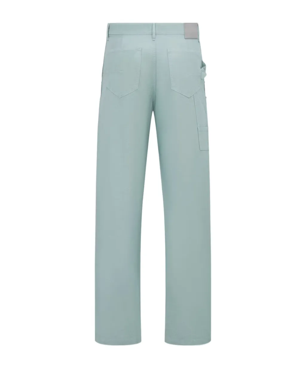 Logo Patch Straight Leg Pants