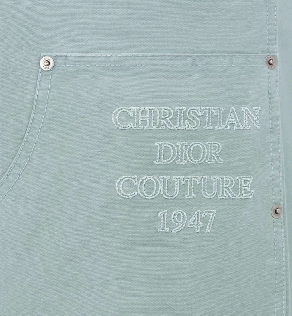 Logo Patch Straight Leg Pants