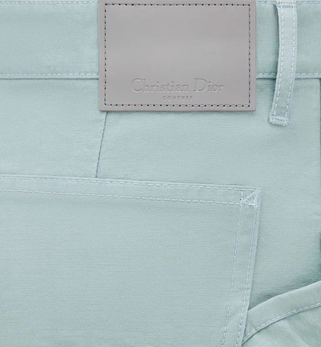 Logo Patch Straight Leg Pants