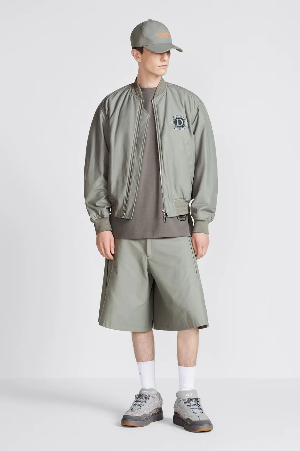 Logo Embroidered Bomber Jacket