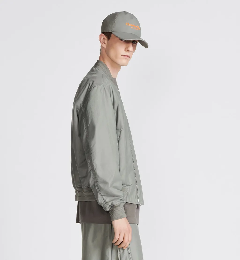 Logo Embroidered Bomber Jacket