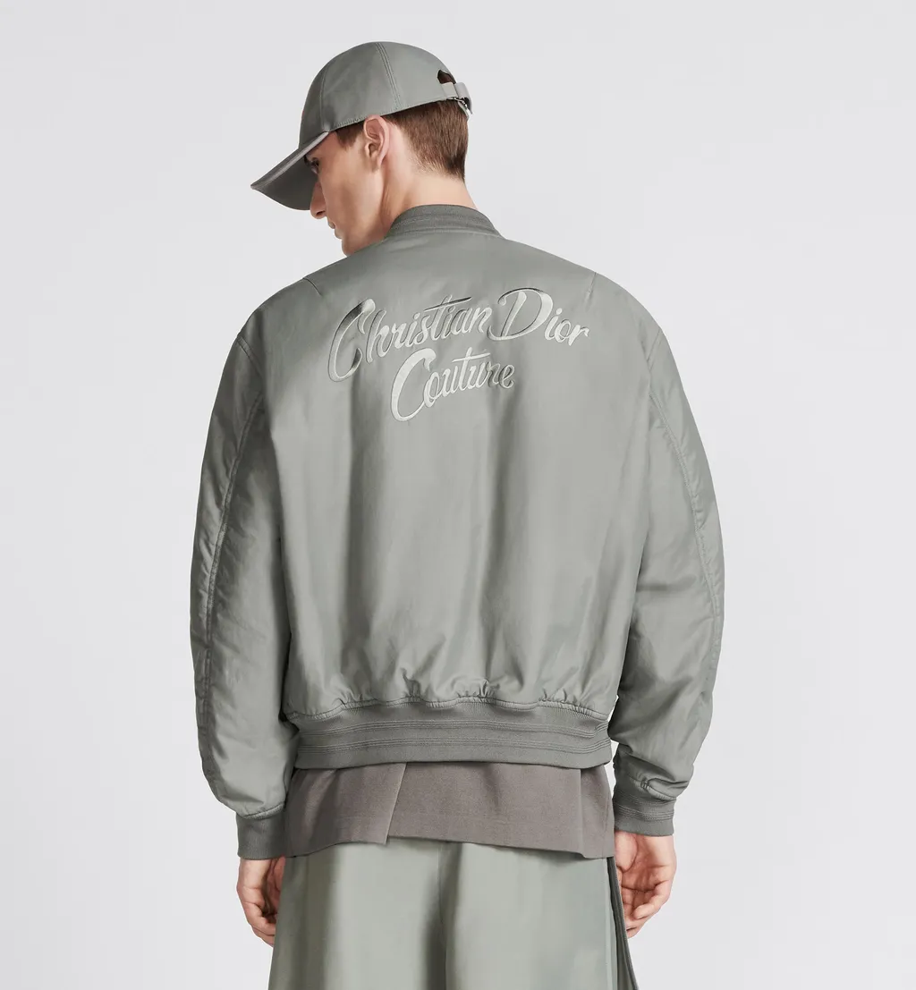 Logo Embroidered Bomber Jacket