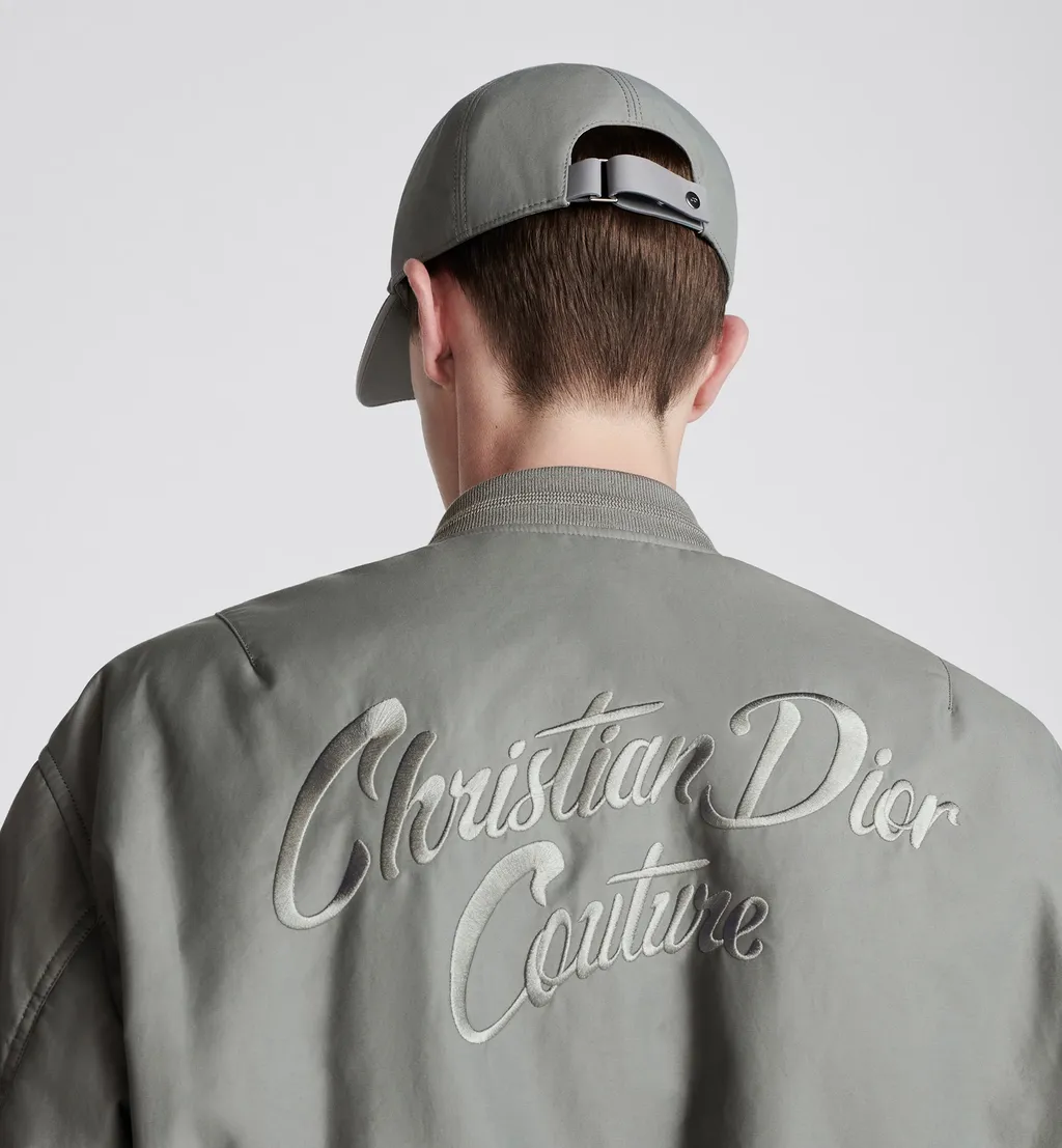 Logo Embroidered Bomber Jacket
