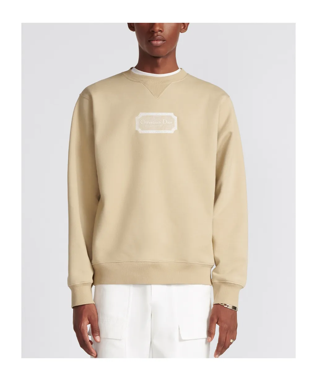 Logo Patch Round-Neck Sweater