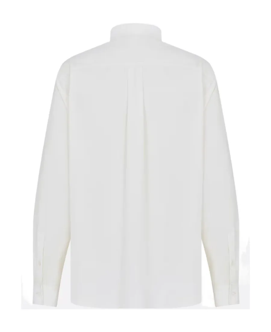 Logo Embroidered Long-Sleeved Shirt