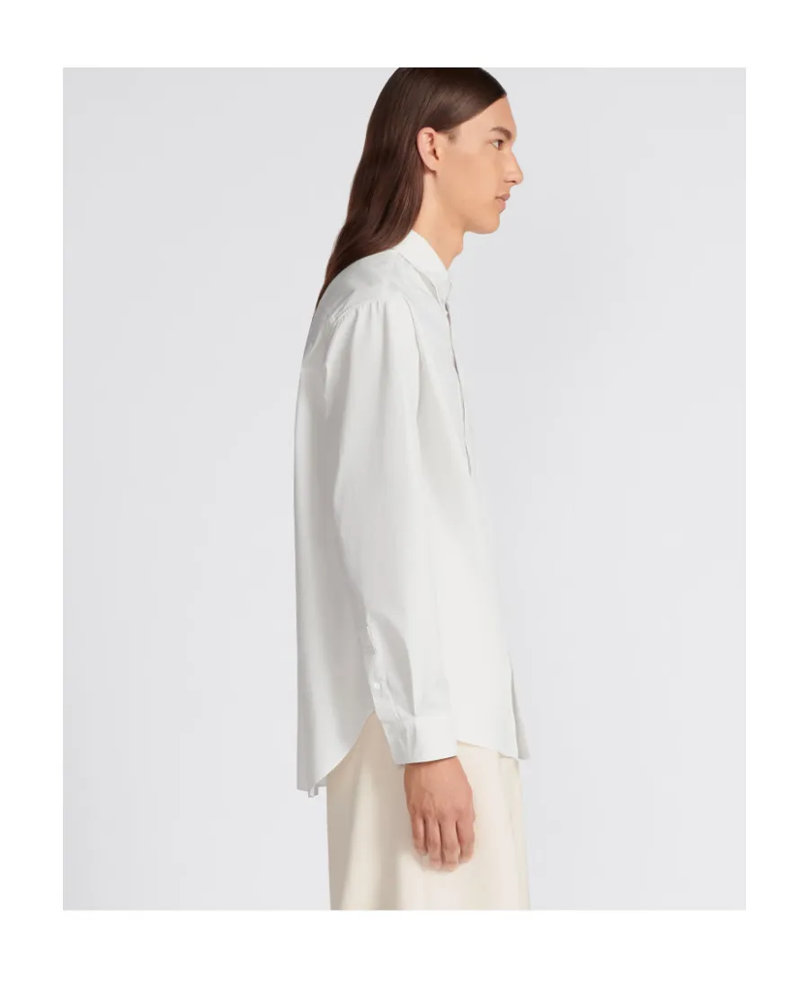 Logo Embroidered Long-Sleeved Shirt