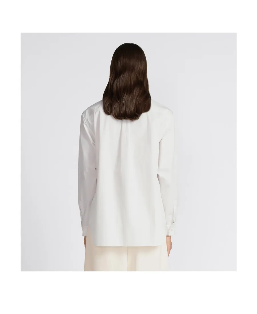Logo Embroidered Long-Sleeved Shirt