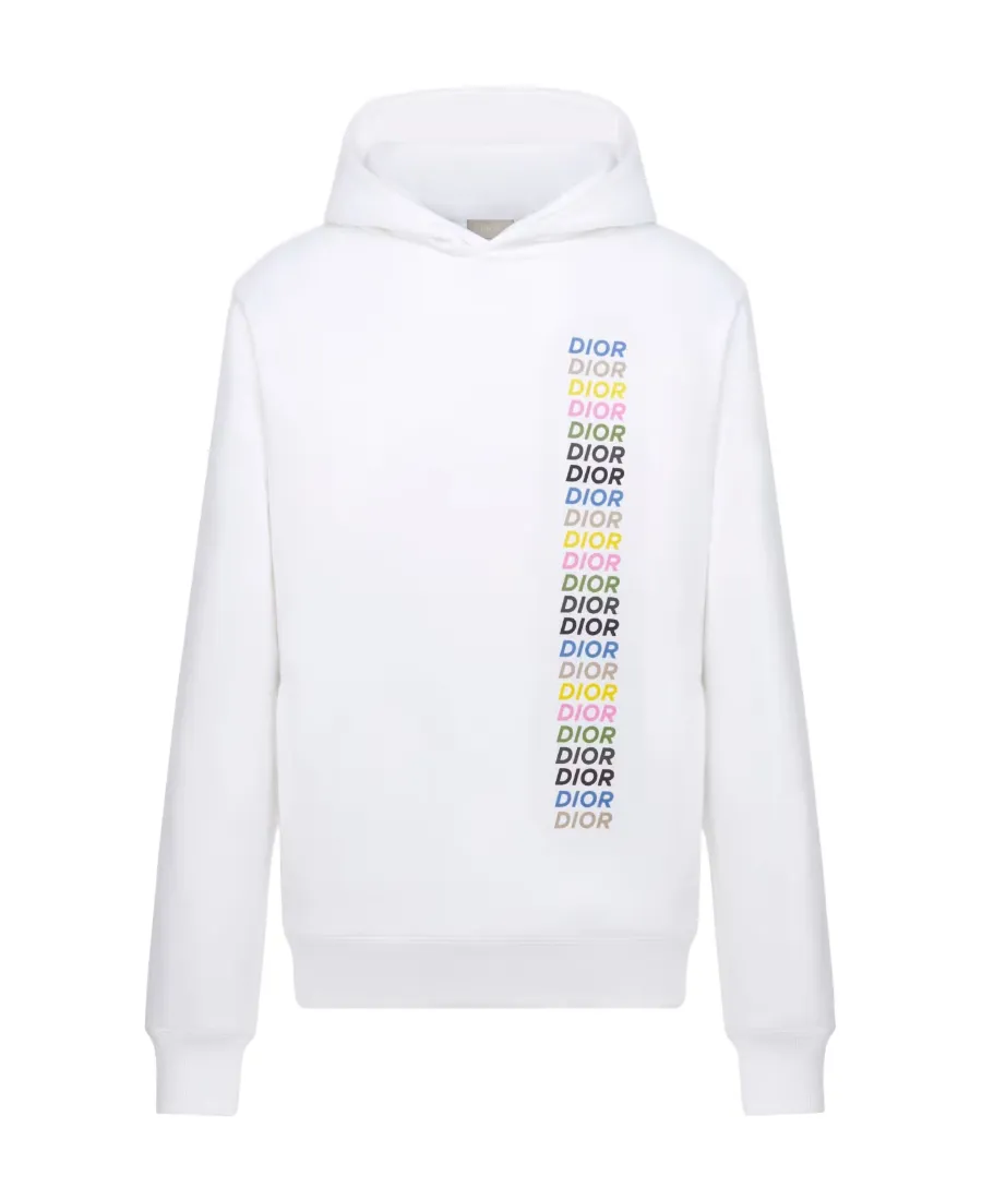 Logo Printed Long-Sleeved Hoodie