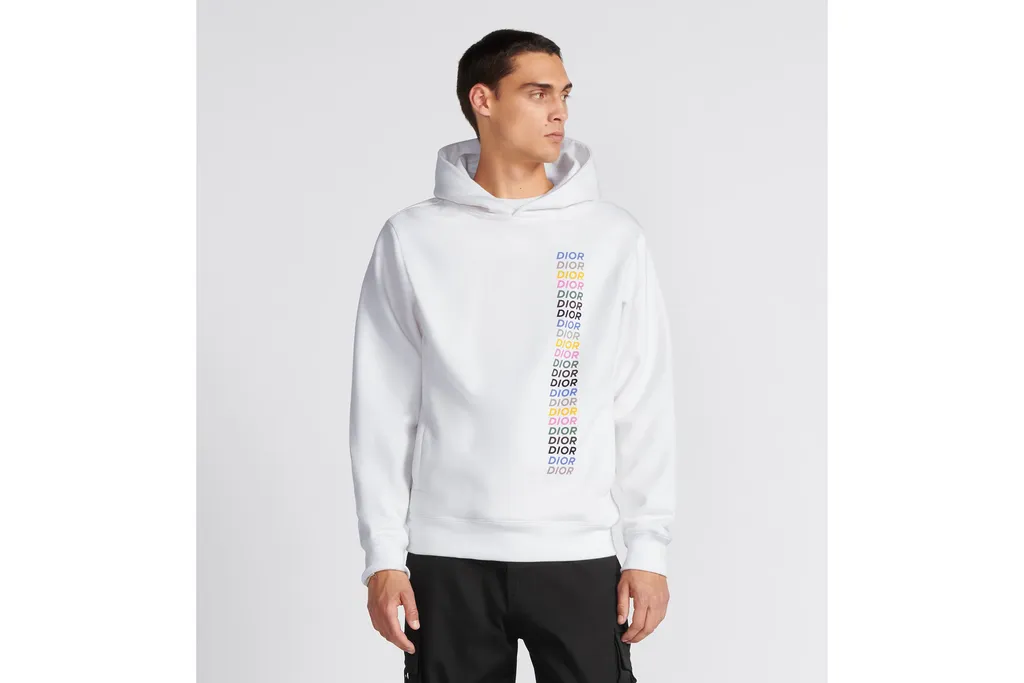 Logo Printed Long-Sleeved Hoodie