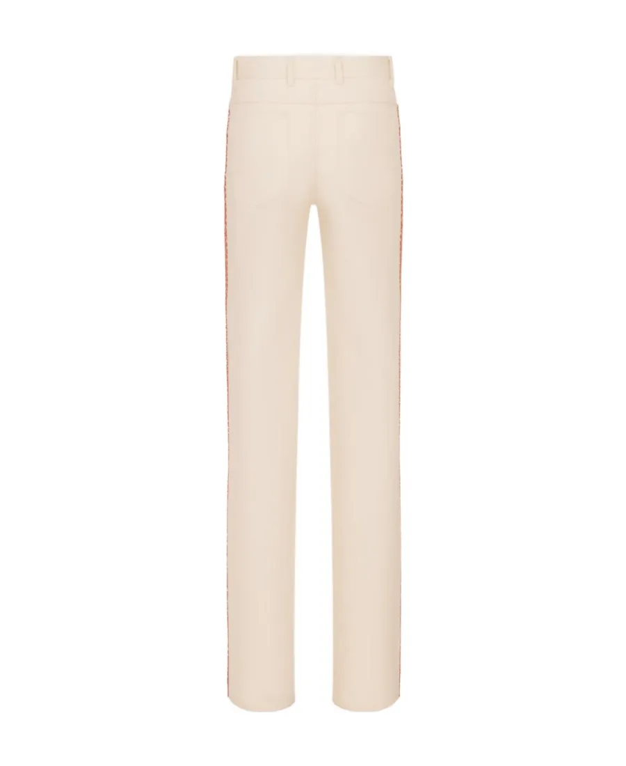 Embroidered Fitted Jeans
