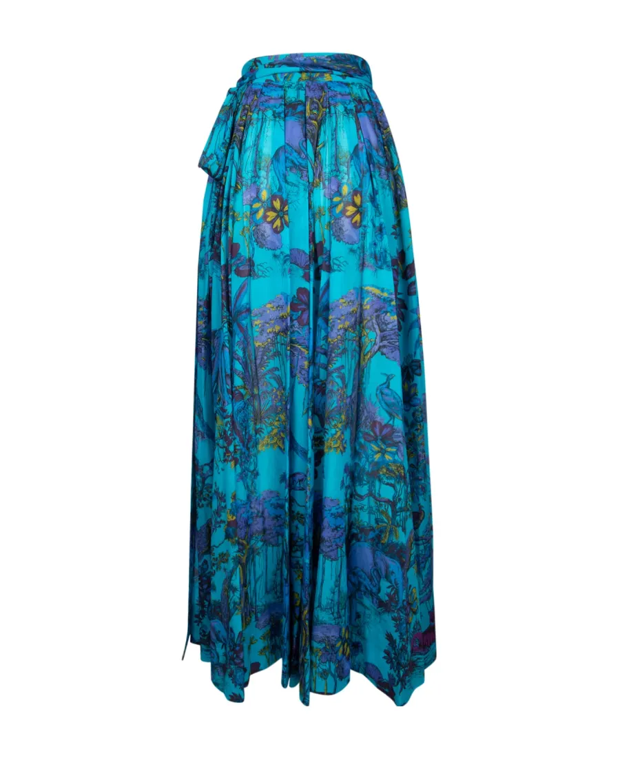 Long Pleated Skirt