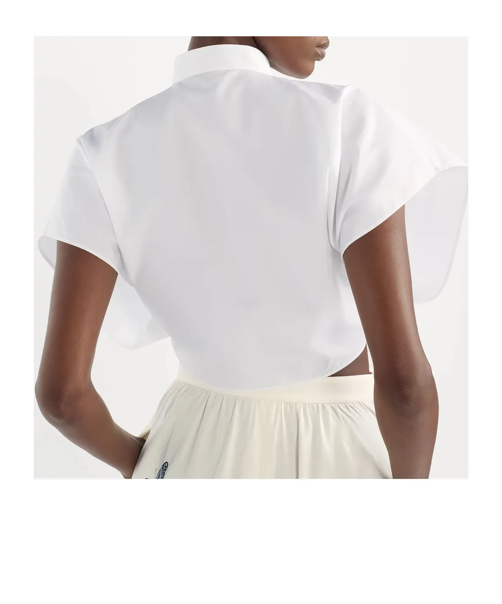 Dioriviera Tied Cropped Blouse