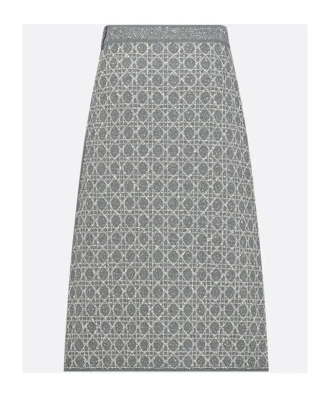 Mid-Length Macrocannage Skirt