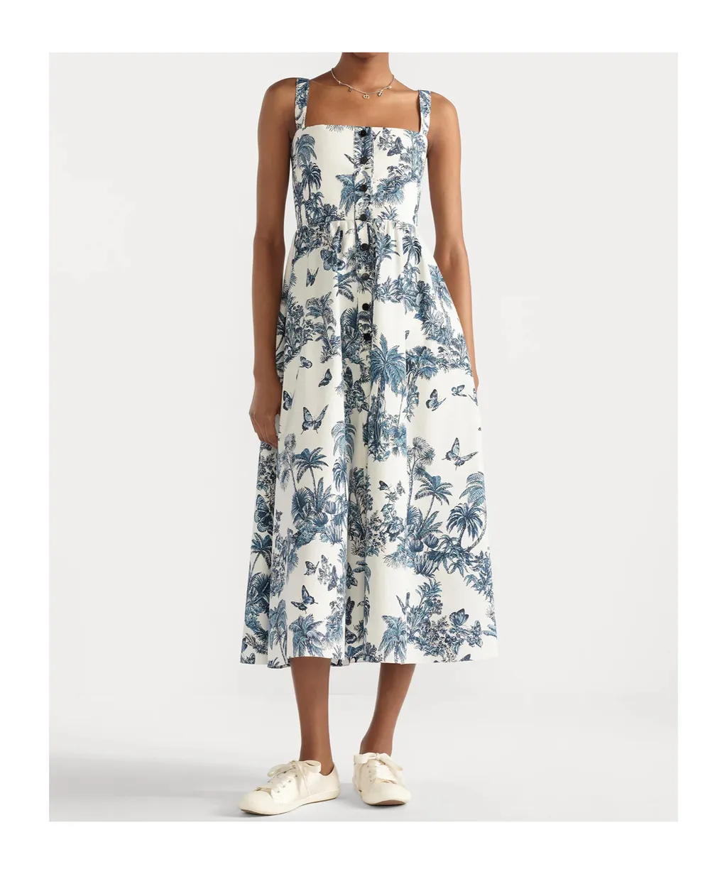 Mid-Length Flared Dress