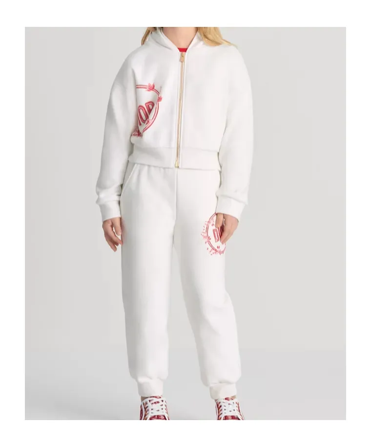 Zipped Hooded Sweatshirt
