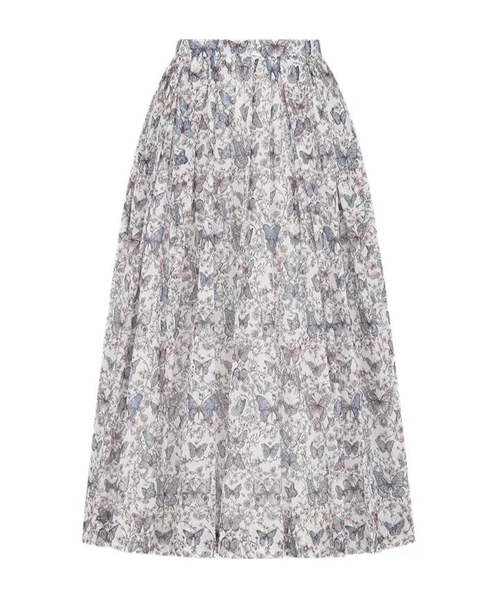 Mid-Length Flared Skirt