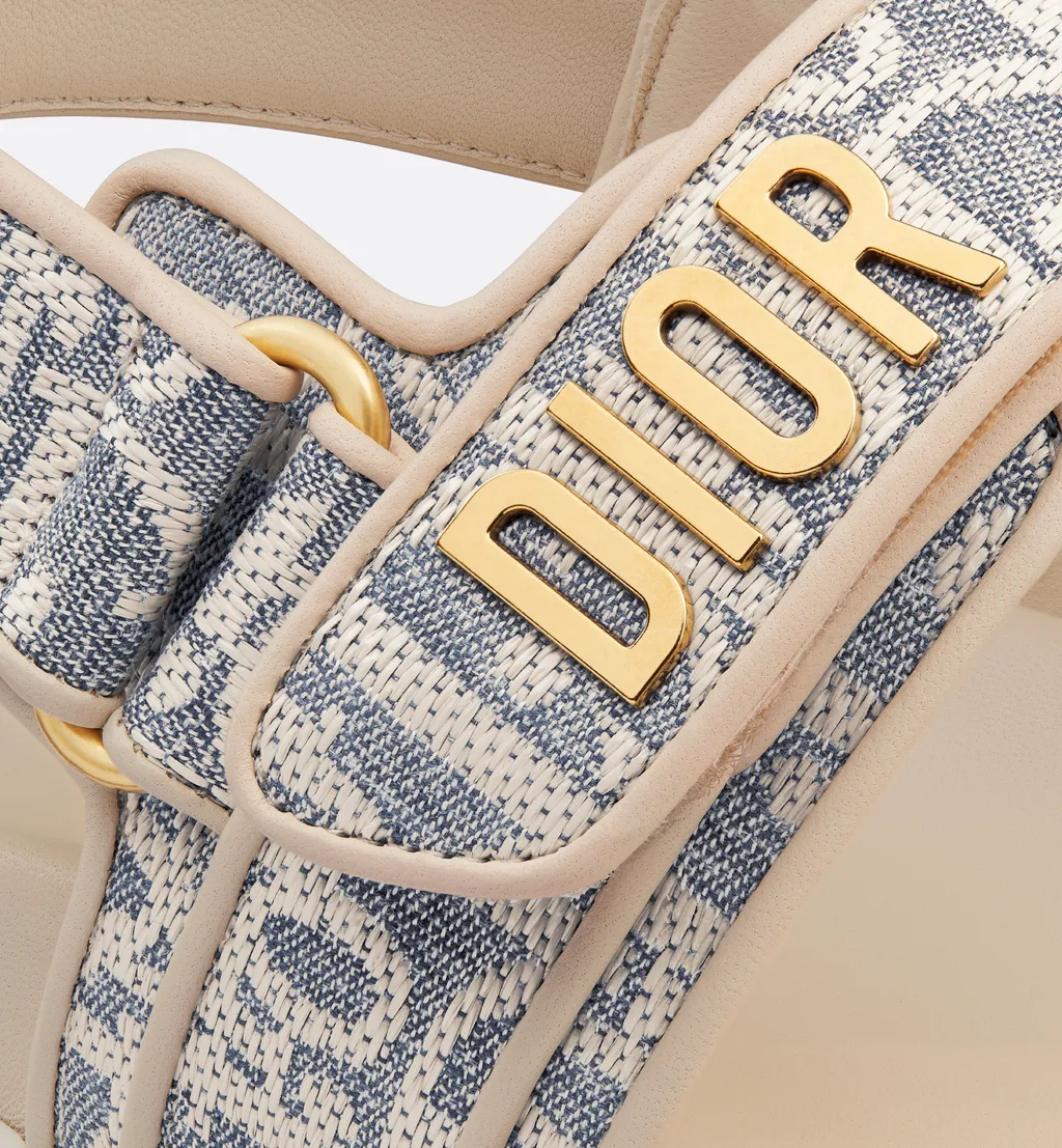 Dioract Logo Plaque Double-Strap Sandals