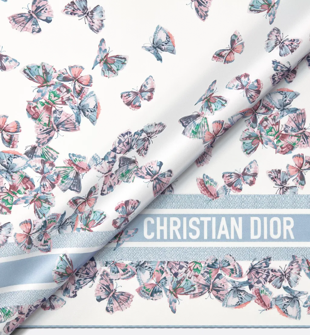 Camo Papillon 90 Square Scarf