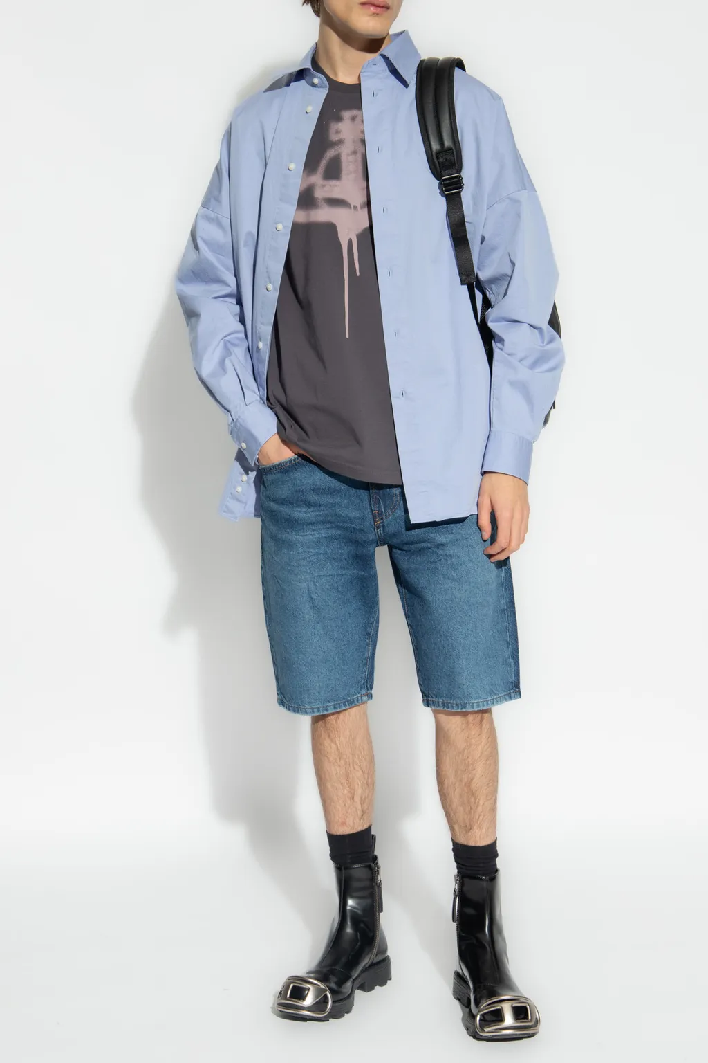 S-Limo-Logo Cotton Shirt
