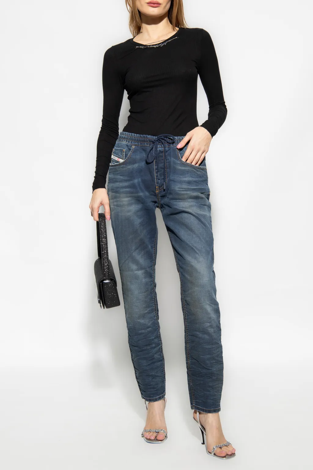 D-Krailey Low-Rise Tapered Jeans